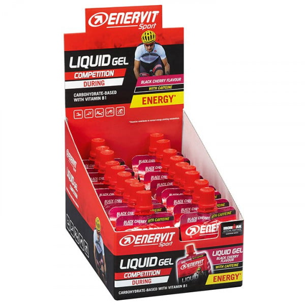 Gel Sport Liquid Gel Competition Black Cherry with Caffeine 18 pièces/carton Gel Sport Liquid Gel Competition Black Cherry with Caffeine 18 pièces/carton