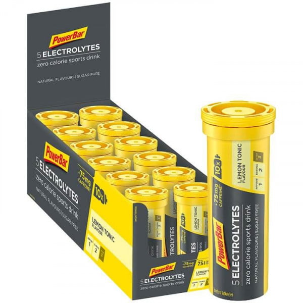 Bruistabletten 5Electrolytes Lemon Tonic Boost + coffeïne Bruistabletten 5Electrolytes Lemon Tonic Boost + coffeïne